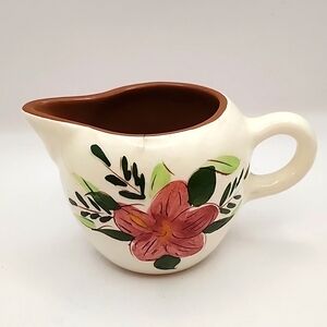Vintage Stengl Pottery Country Garden Creamer